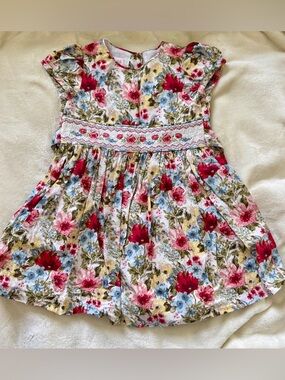 Bonnie Jean Smocked Floral Dress, 2T